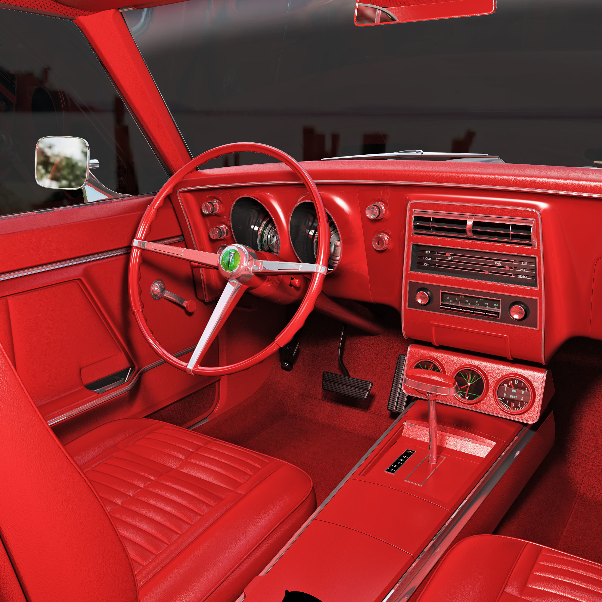 Pontiac firebird 1968 3D model_15