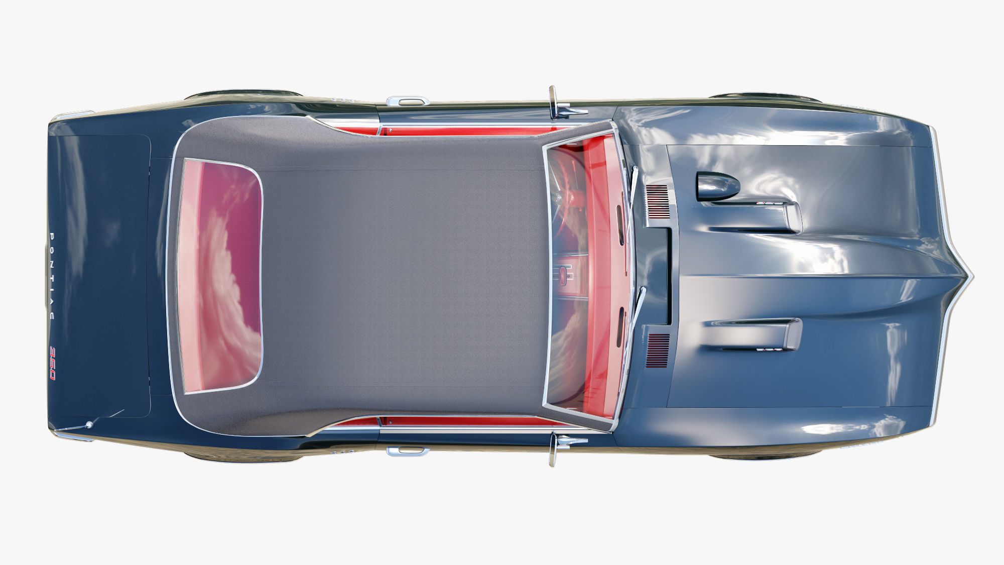 Pontiac firebird 1968 3D model_4