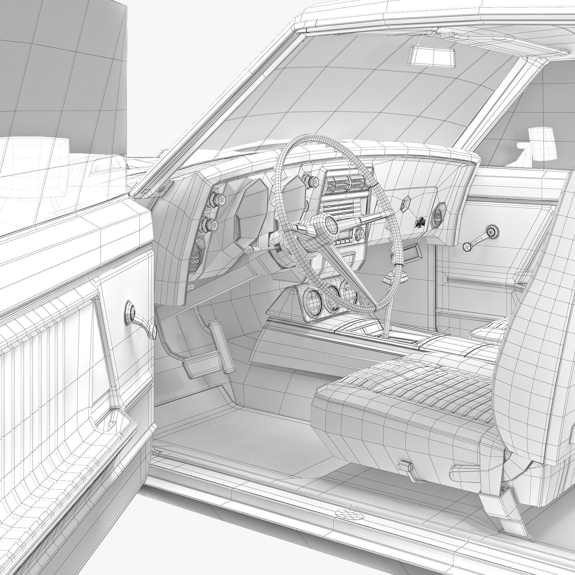 Pontiac firebird 1968 3D model_21