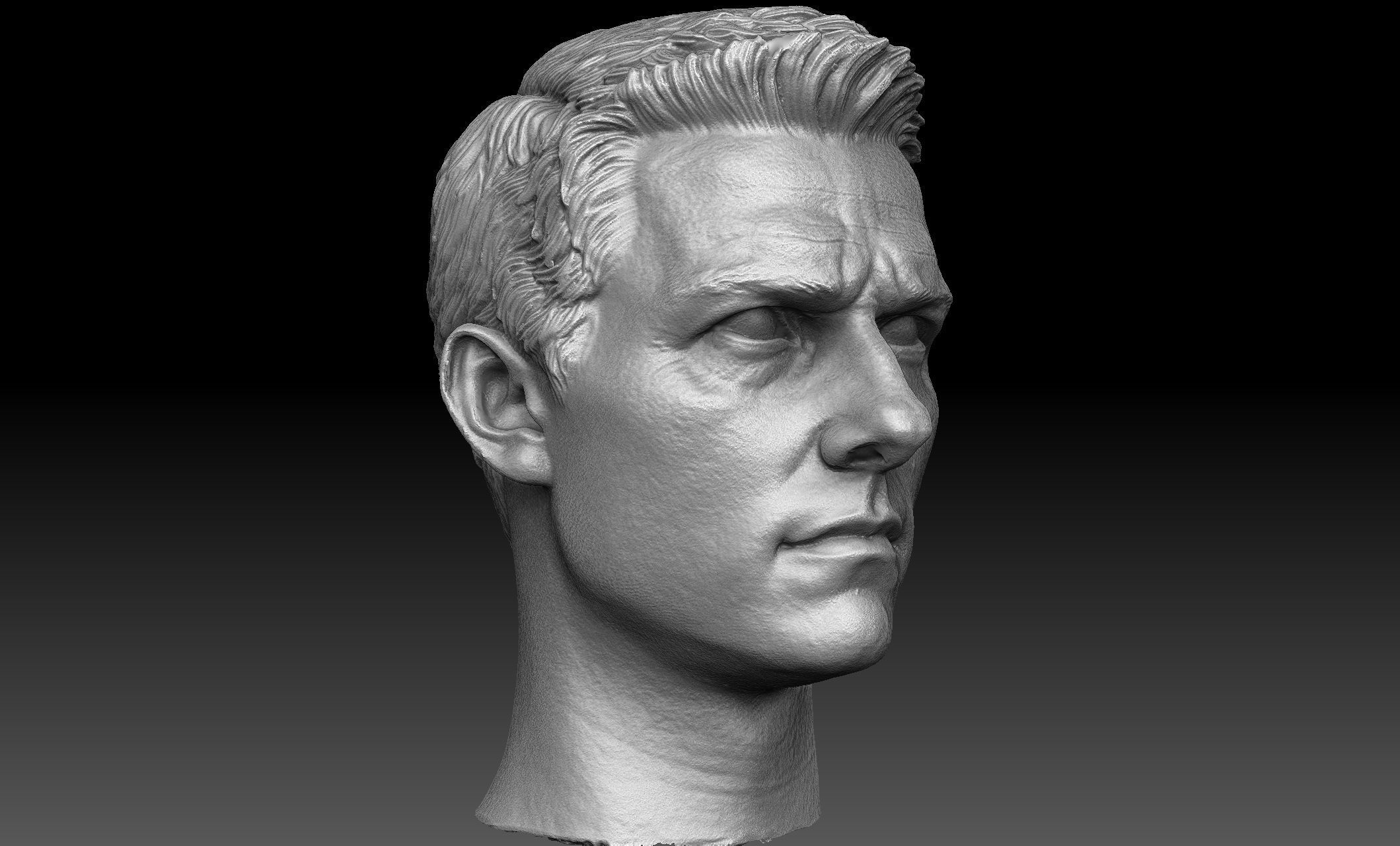 Tom Cruise Head Sculpt 3D model_6