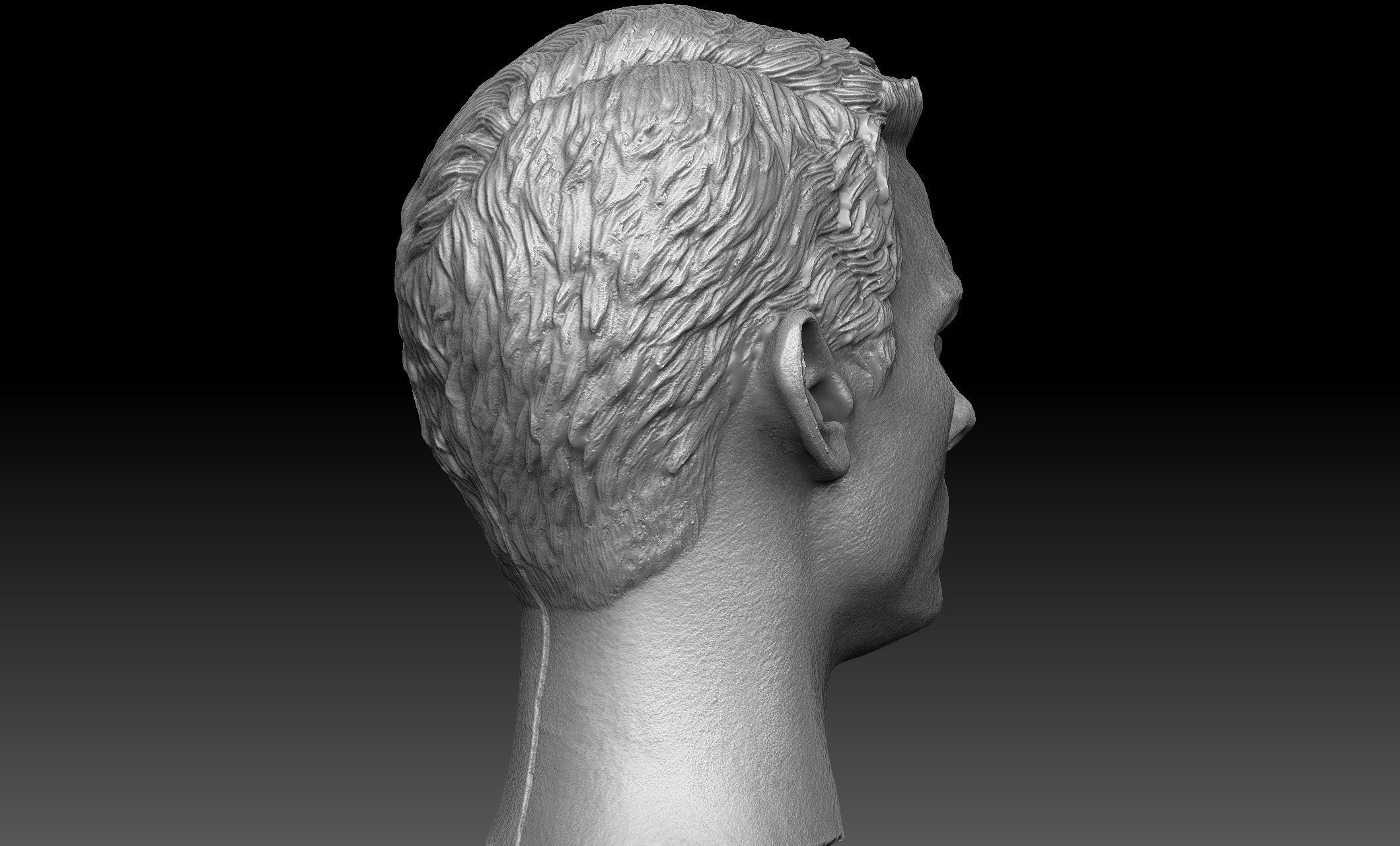 Tom Cruise Head Sculpt 3D model_4