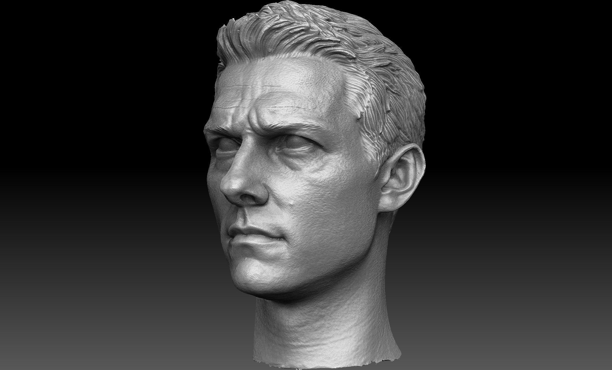 Tom Cruise Head Sculpt 3D model_1
