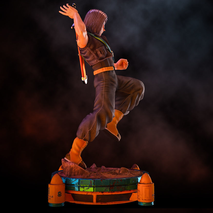 Fanart Future TRUNKS Statue - original and SSJ version -  3D print model_11