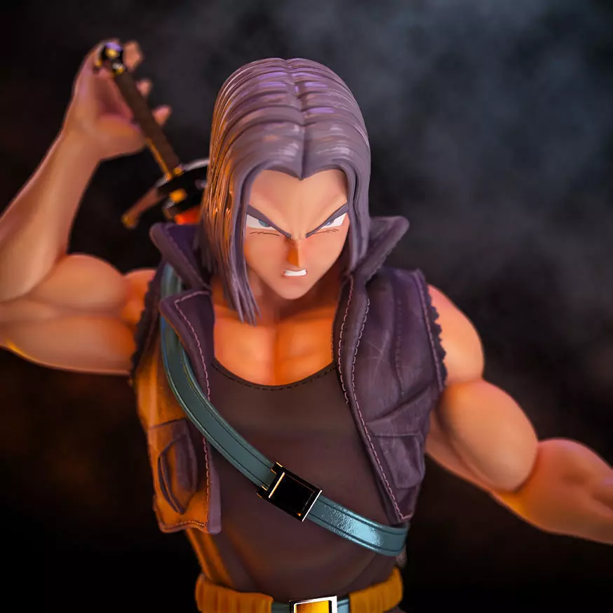 Fanart Future TRUNKS Statue - original and SSJ version -  3D print model_0