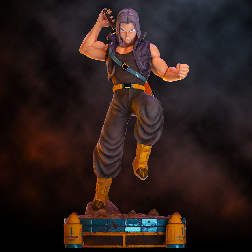 Fanart Future TRUNKS Statue - original and SSJ version -  3D print model_5