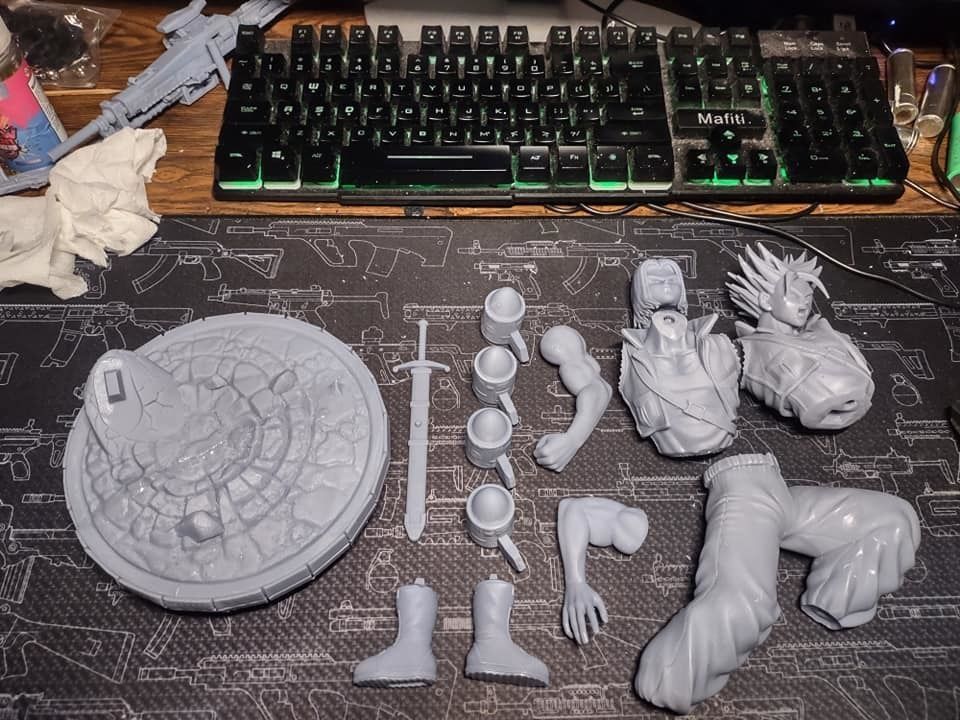 Fanart Future TRUNKS Statue - original and SSJ version -  3D print model_22