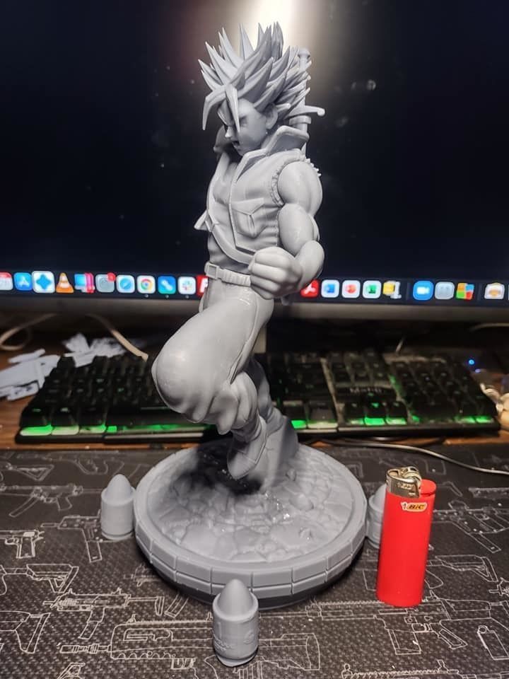 Fanart Future TRUNKS Statue - original and SSJ version -  3D print model_21