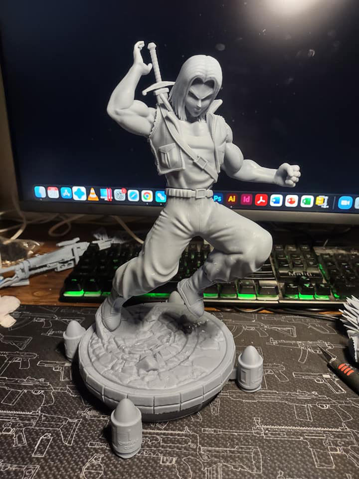Fanart Future TRUNKS Statue - original and SSJ version -  3D print model_20