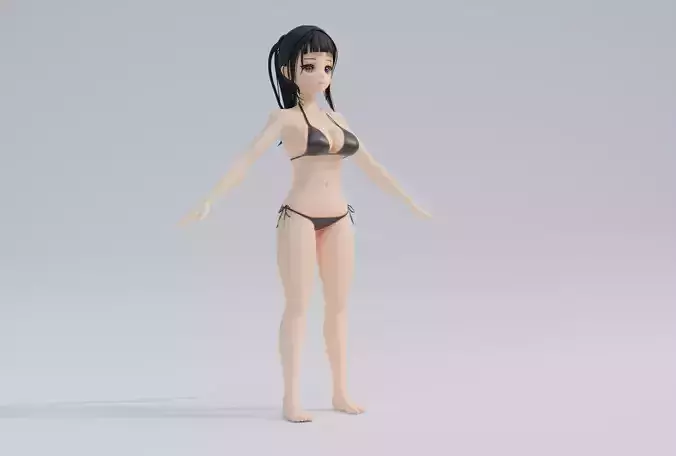 Body Female Character for realtime
