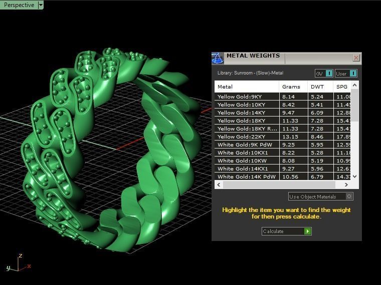 Diamond Cuban Ring 8mm size 9US 3D print model_10