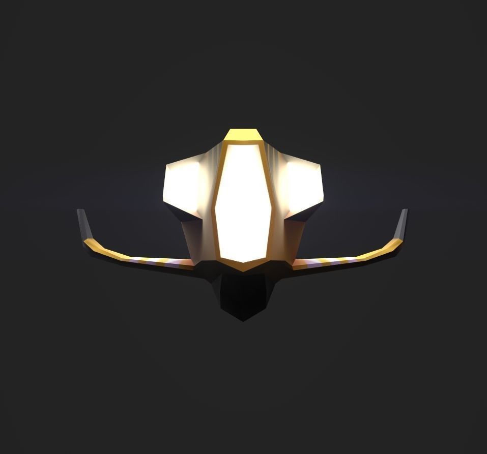 3DP Lowpoly Spaceships Collection Low-poly 3D model_45