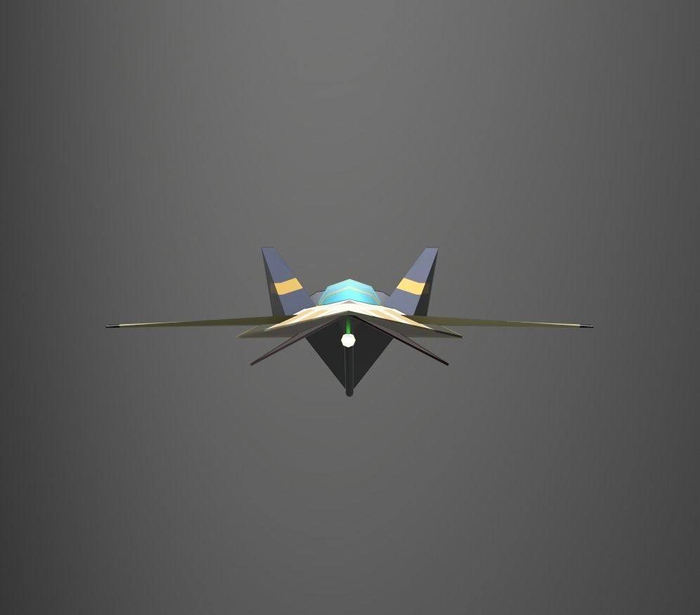3DP Lowpoly Spaceships Collection Low-poly 3D model_25