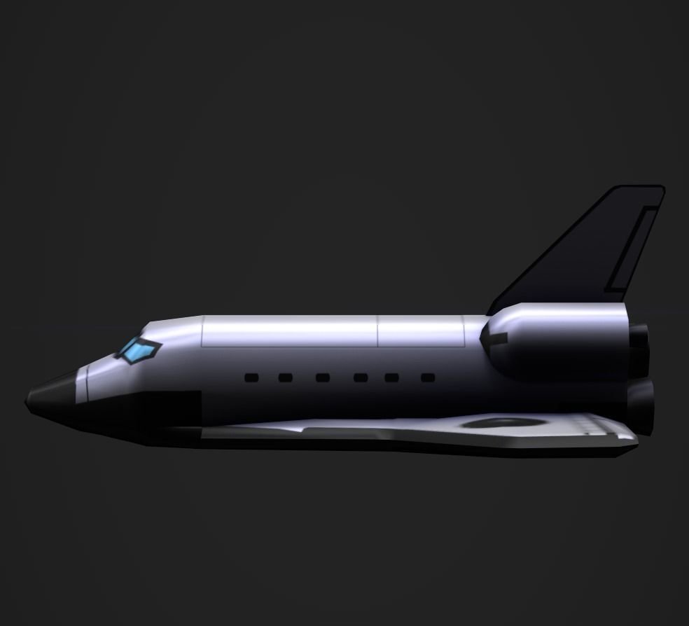 3DP Lowpoly Spaceships Collection Low-poly 3D model_20