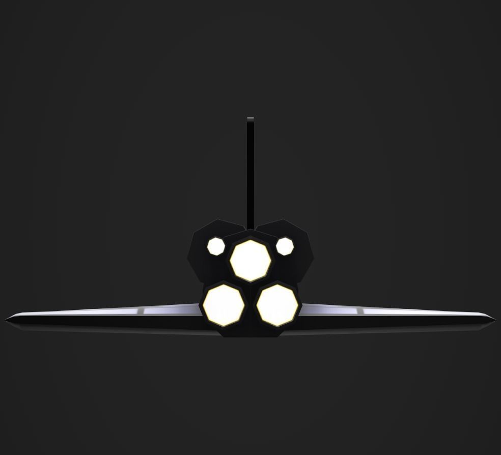 3DP Lowpoly Spaceships Collection Low-poly 3D model_21