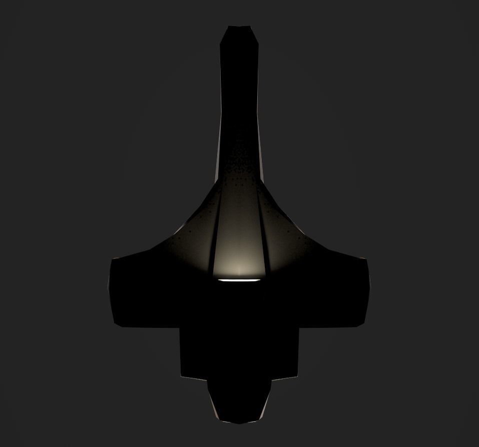 3DP Lowpoly Spaceships Collection Low-poly 3D model_47