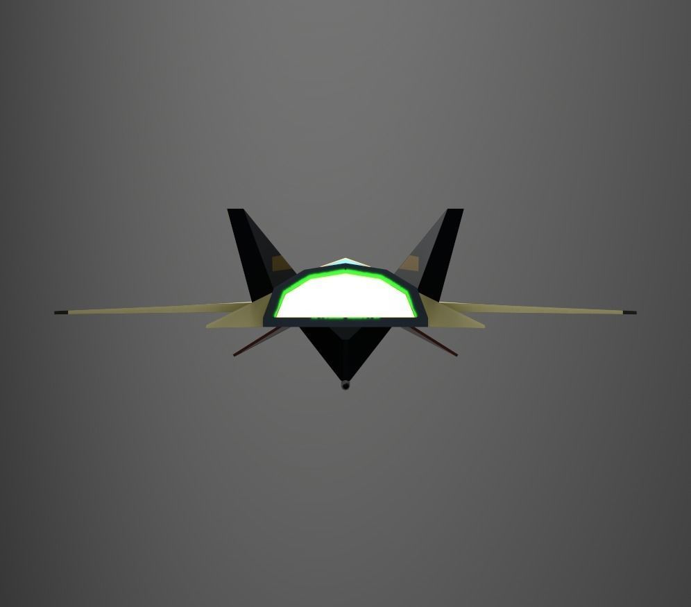 3DP Lowpoly Spaceships Collection Low-poly 3D model_27