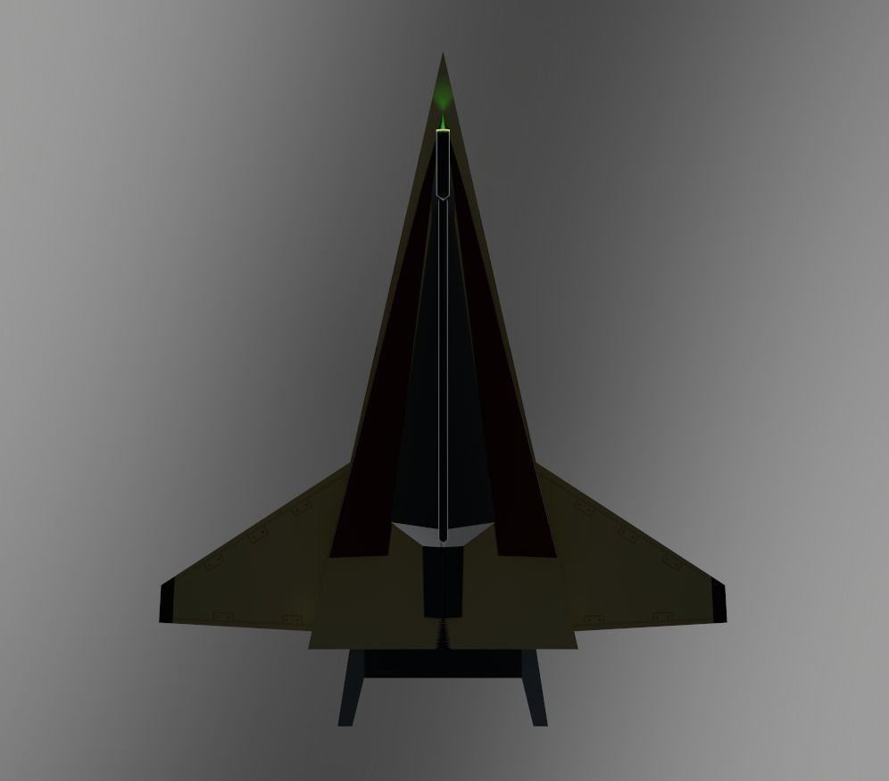 3DP Lowpoly Spaceships Collection Low-poly 3D model_29