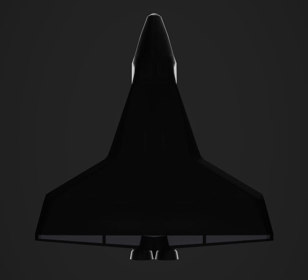 3DP Lowpoly Spaceships Collection Low-poly 3D model_23