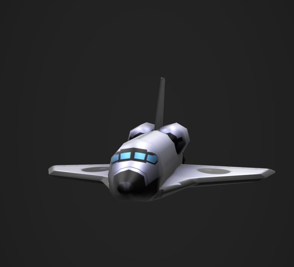 3DP Lowpoly Spaceships Collection Low-poly 3D model_18