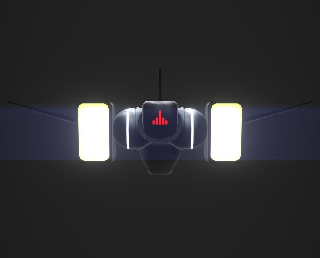 3DP Lowpoly Spaceships Collection Low-poly 3D model_16