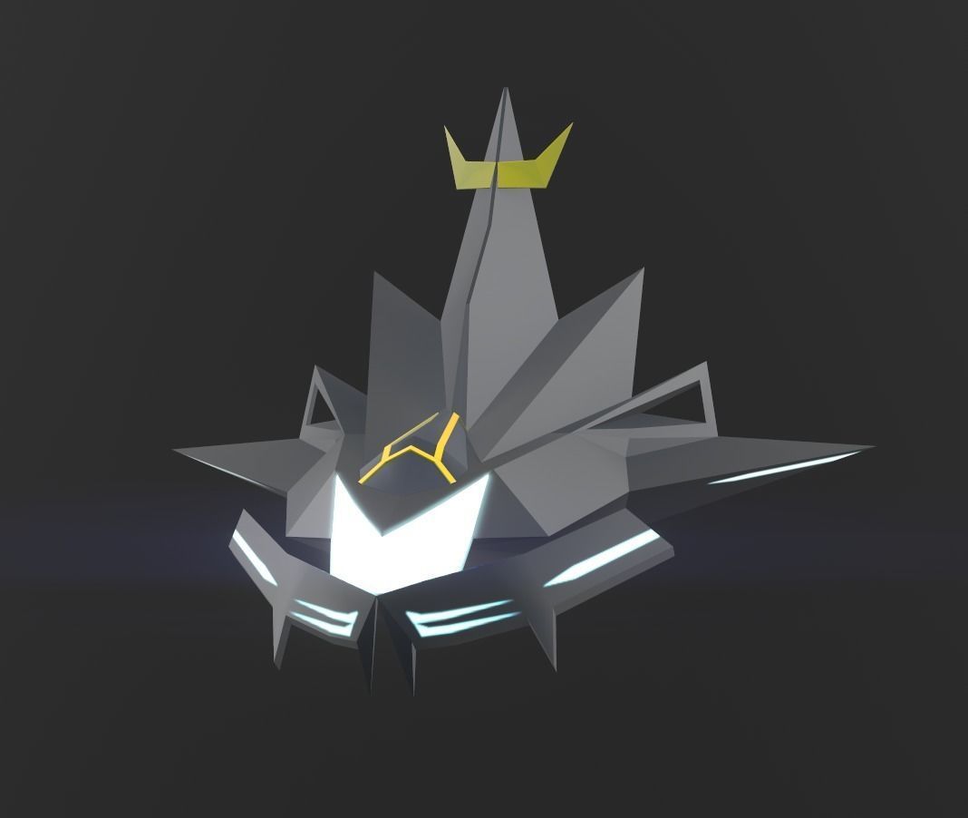 3DP Lowpoly Spaceships Collection Low-poly 3D model_30