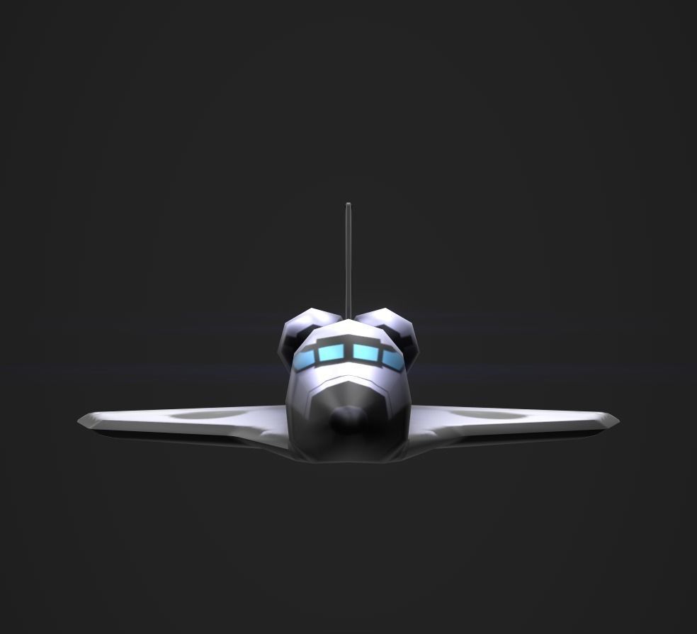 3DP Lowpoly Spaceships Collection Low-poly 3D model_19