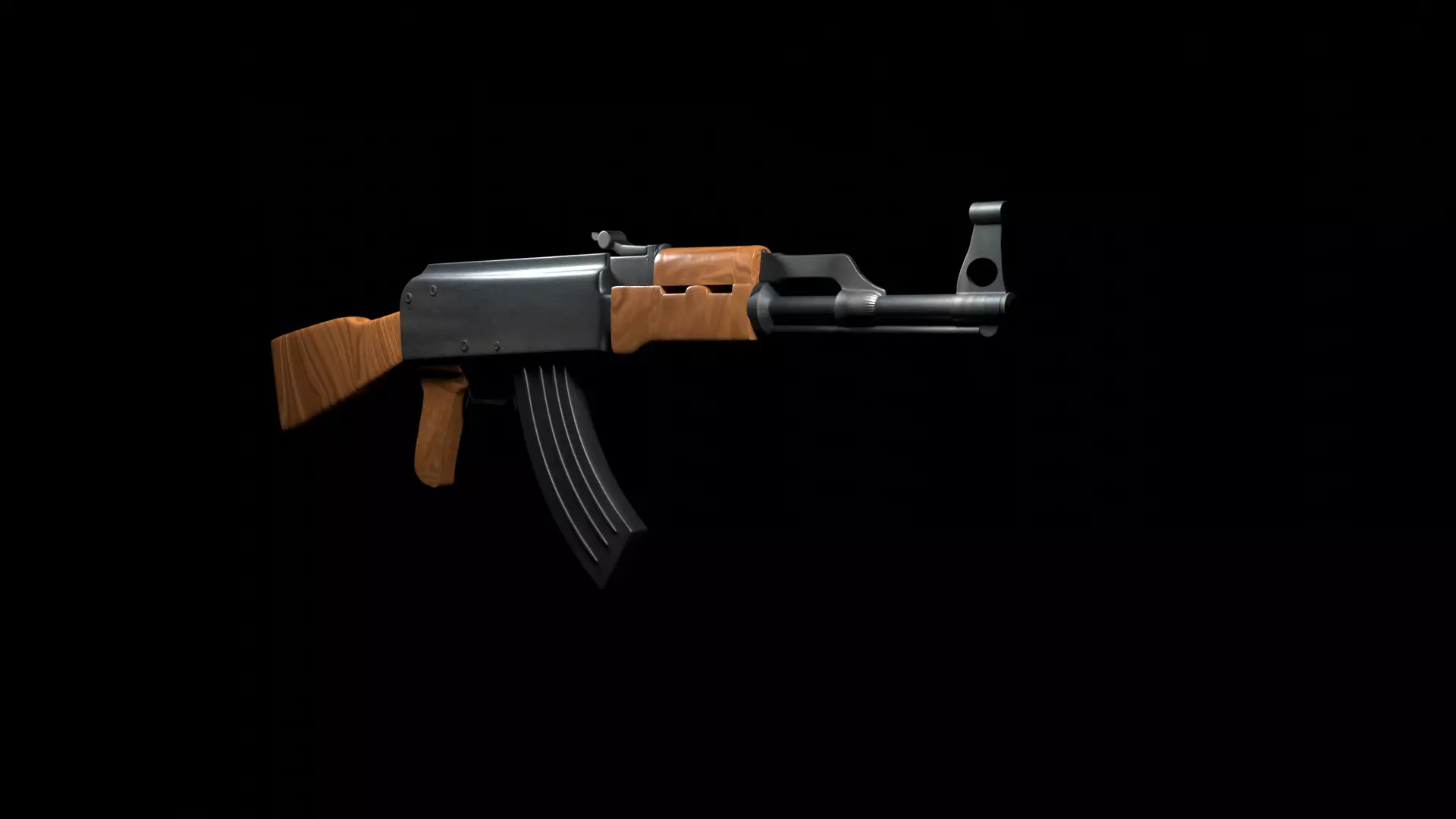 Kalashnikov assault rifle AK-47 3D model