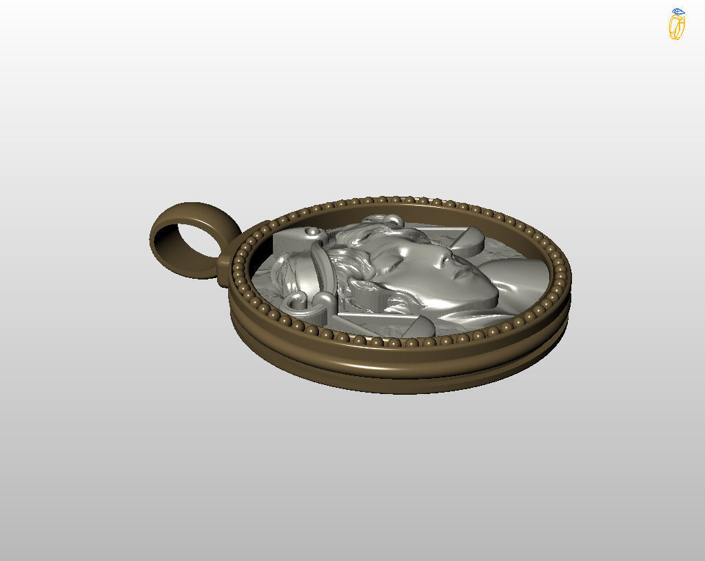Horoscope Zodiac sign Libra pendant 3D print model_68