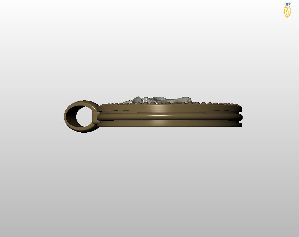 Horoscope Zodiac sign Libra pendant 3D print model_67