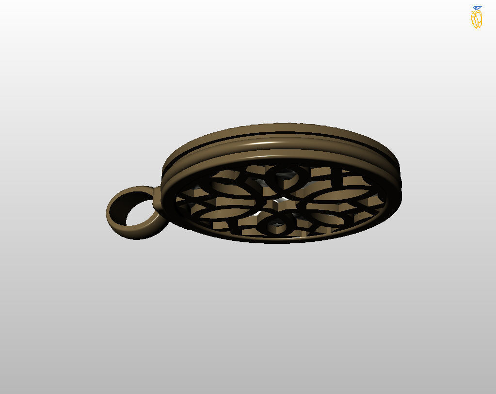 Horoscope Zodiac sign Libra pendant 3D print model_69