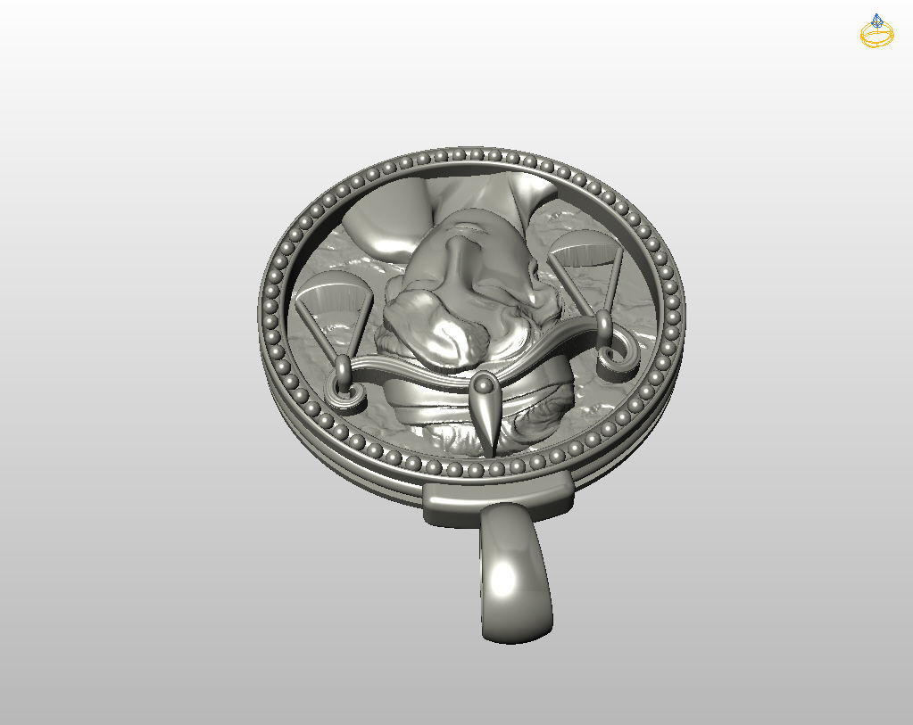 Horoscope Zodiac sign Libra pendant 3D print model_18