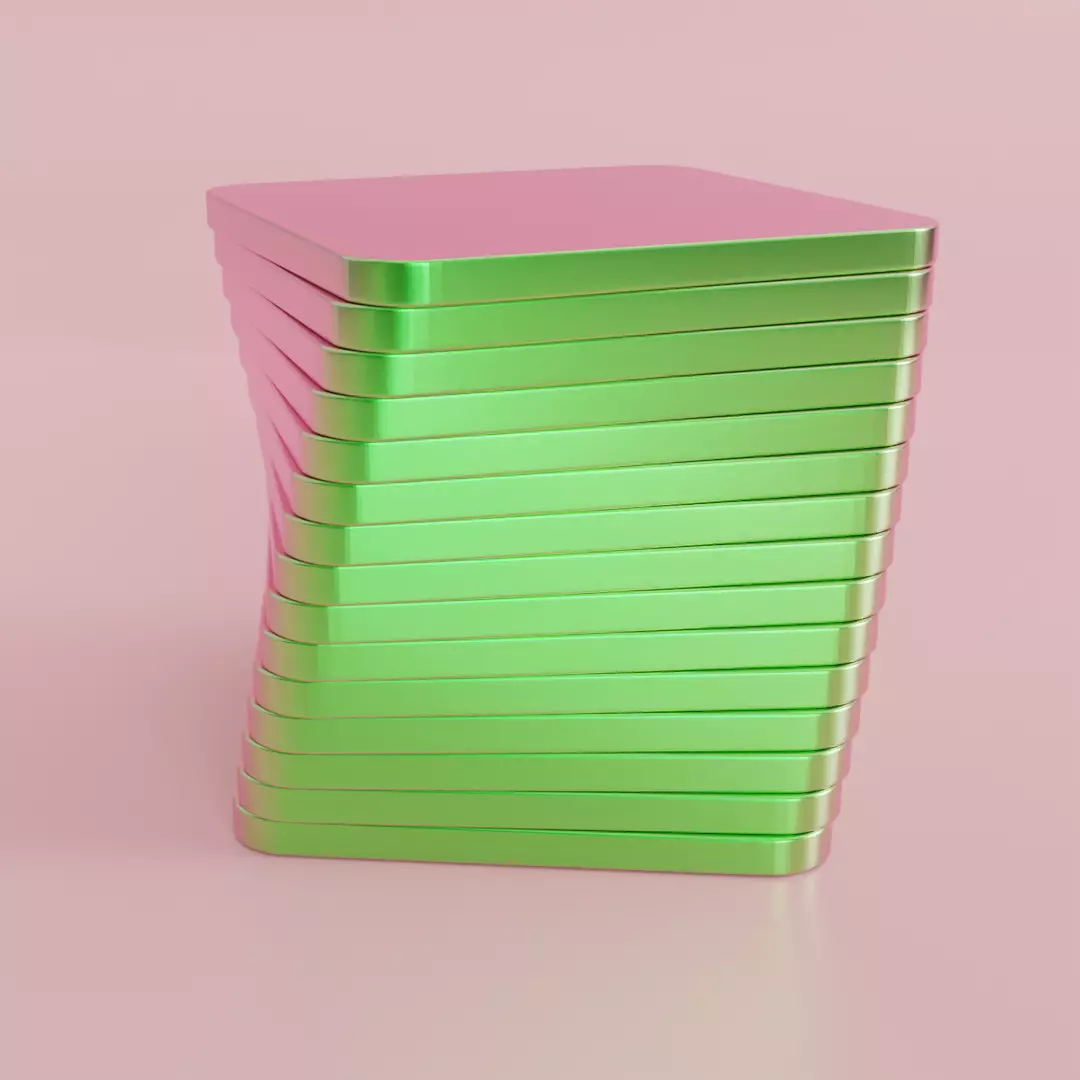 Satisfying Disk Spiralling Video made in Blender Low-poly 3D model_0