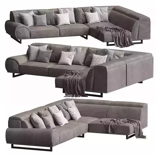 Romance Corner Sofa Corona render