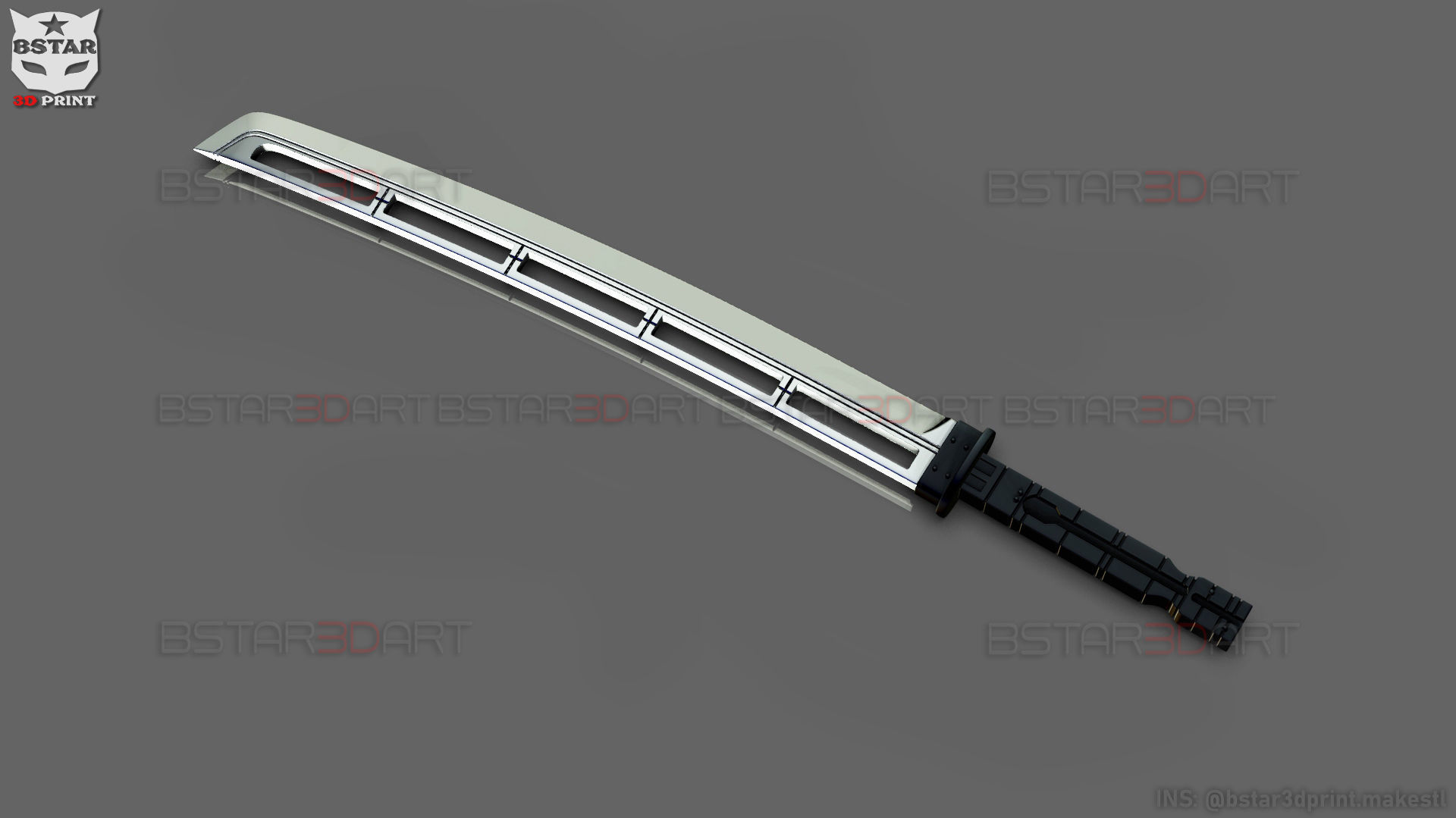 Hawkeye Katana Sword Clint Barton Weapon Marvel Comics 3D model 3D