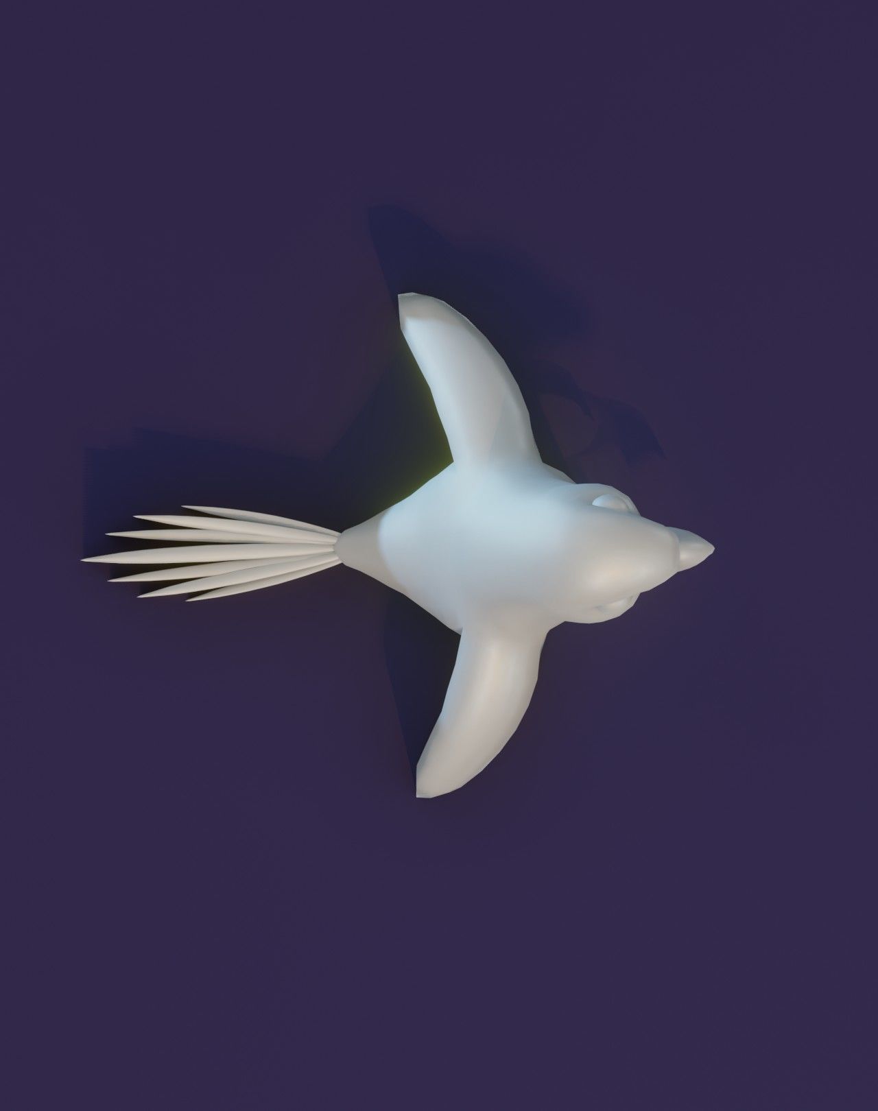 Cartoon Ara Parrot Rigged Base Mesh 3D Model Low-poly 3D model_21