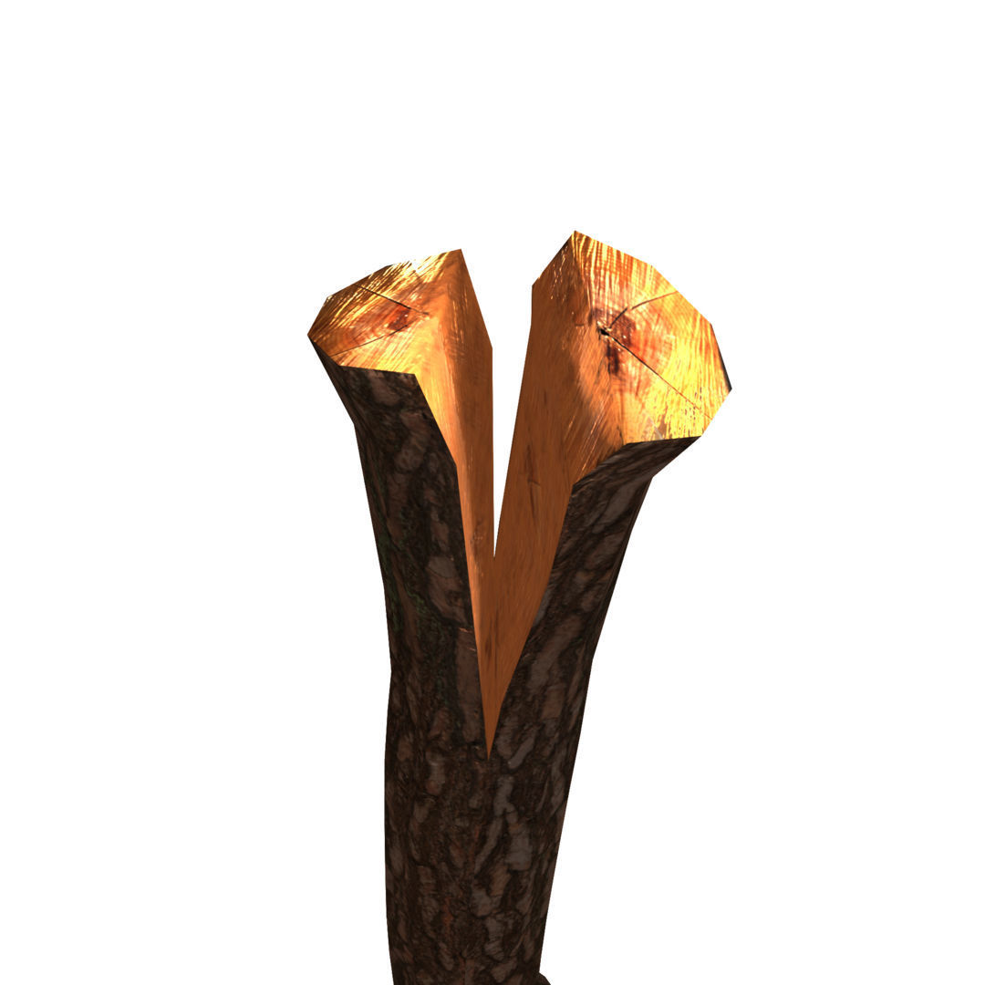 Low Poly Primal Prehistoric Old Stone Axe for Survival Games Low-poly 3D model_30