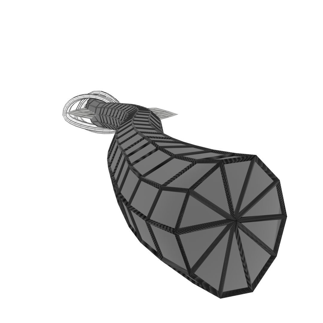 Low Poly Primal Prehistoric Old Stone Axe for Survival Games Low-poly 3D model_34