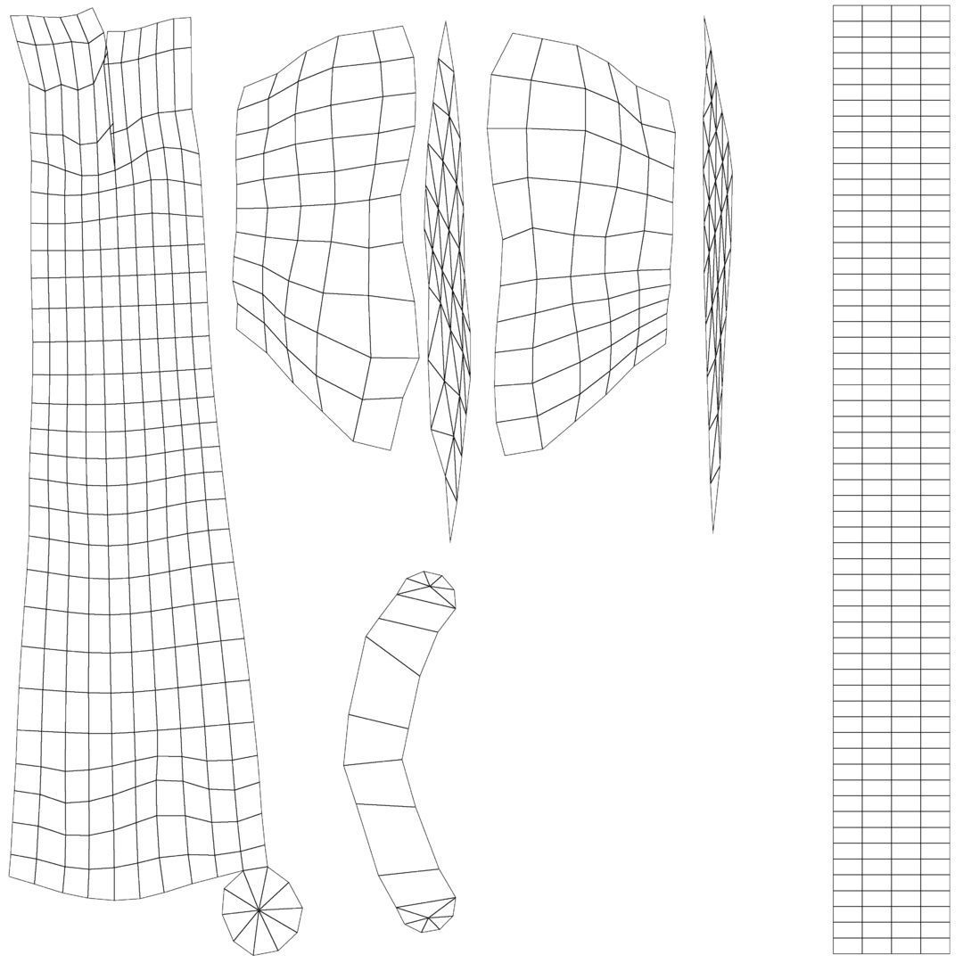 Low Poly Primal Prehistoric Old Stone Axe for Survival Games Low-poly 3D model_37