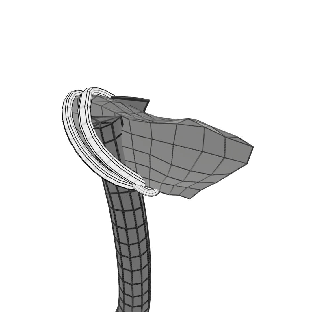 Low Poly Primal Prehistoric Old Stone Axe for Survival Games Low-poly 3D model_33