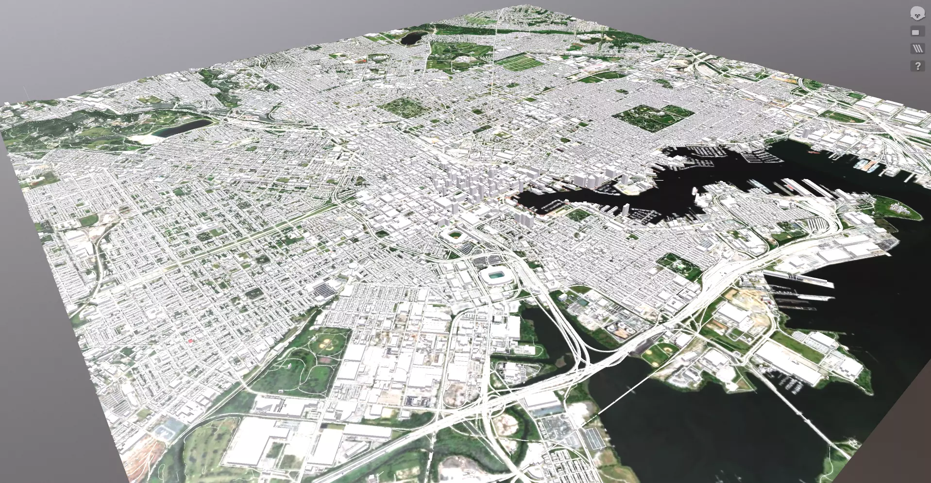 Cityscape  Baltimore  Maryland  USA 3D model_0