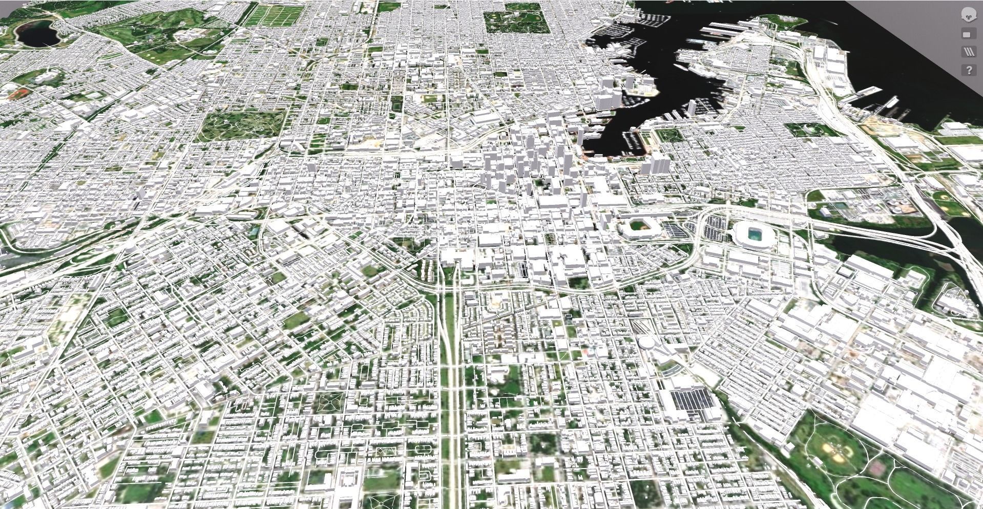 Cityscape  Baltimore  Maryland  USA 3D model_3