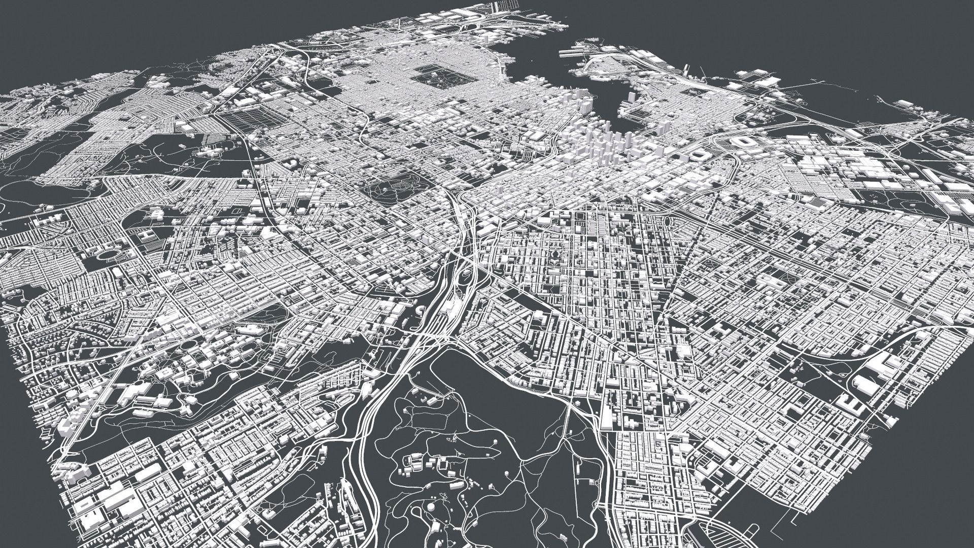 Cityscape  Baltimore  Maryland  USA 3D model_2