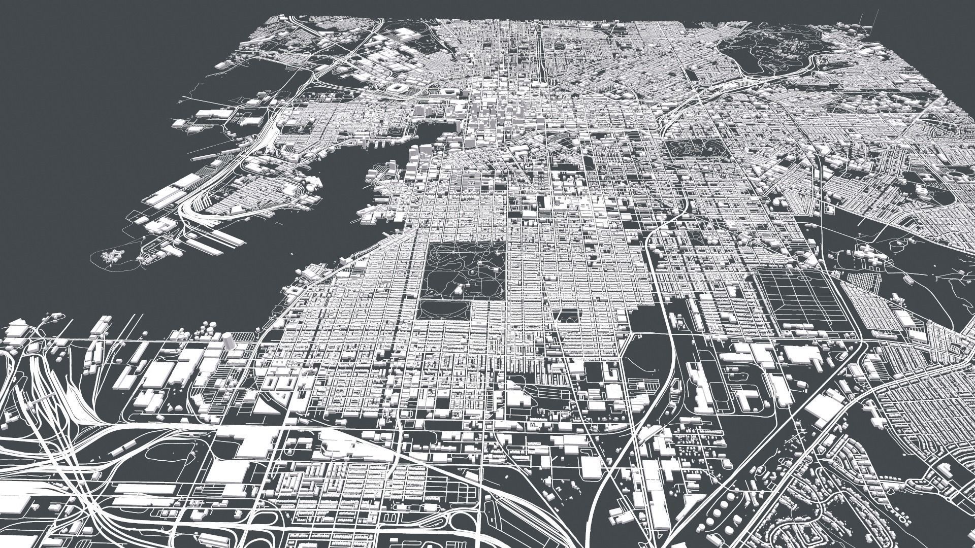 Cityscape  Baltimore  Maryland  USA 3D model_4