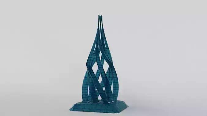 Low Poly Modern Futuristic Decoration Ornament 3D Printable