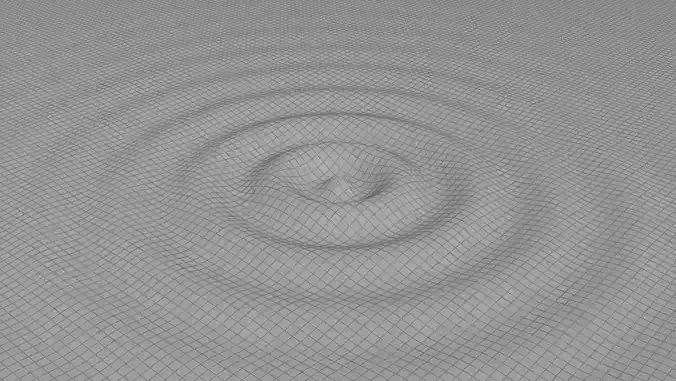 Ripple Water Low-poly 3D model