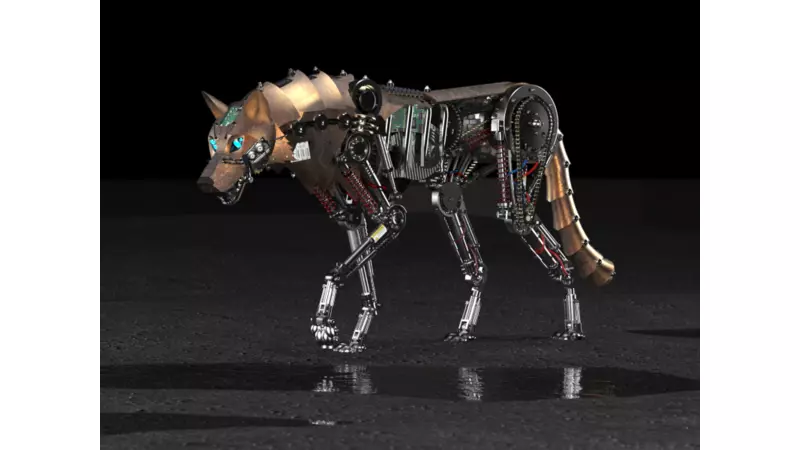 Wolf model robot with gears 3D model | CGTrader
