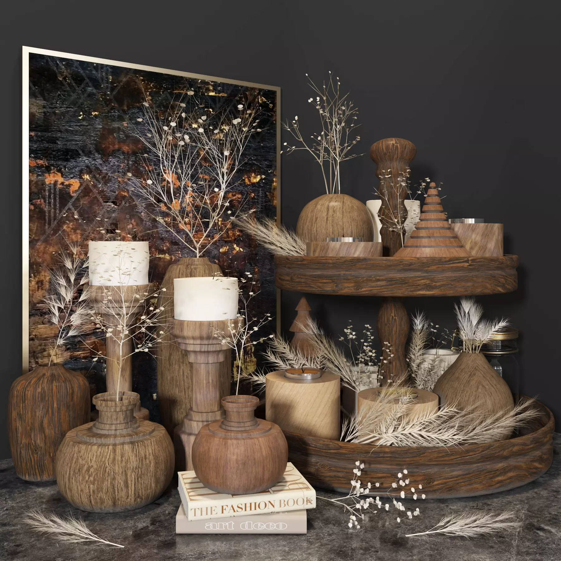 decorative set 12 3D model_0