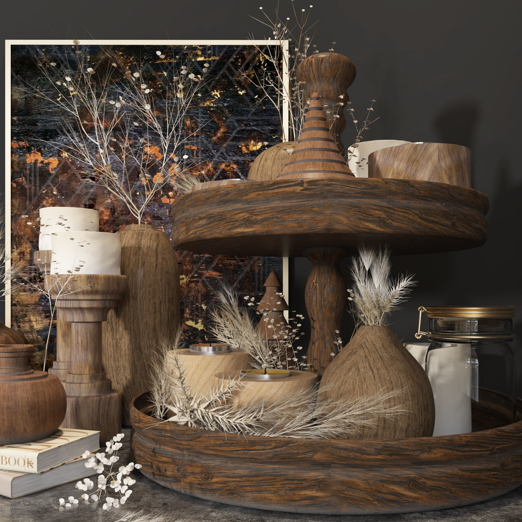 decorative set 12 3D model_2