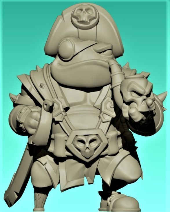Toad Captain 3D print model_1