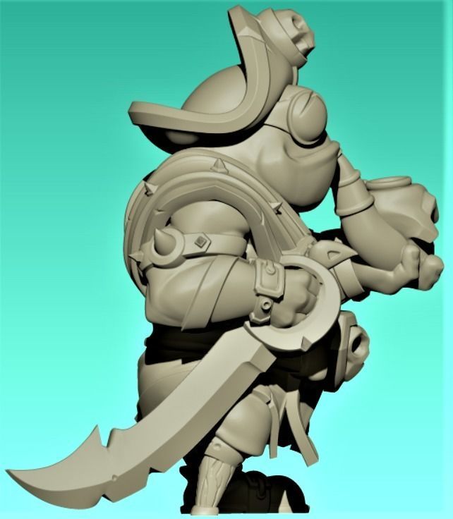 Toad Captain 3D print model_4